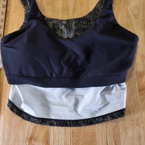 CALIA by Carrie Underwood Navy Patterned Tank Top - Picture 8 of 9